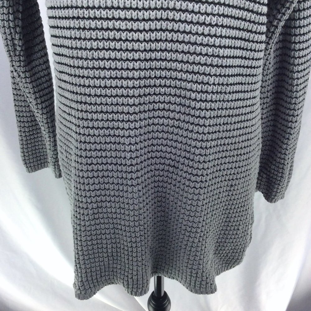 Ellos Women's Tunic Sweater Medium 14/16 Gray Scoop Neck Knit Top - Picture 6 of 8